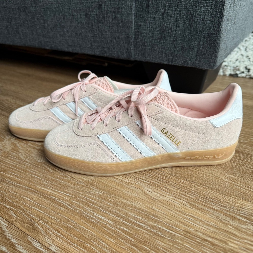 Adidas Gazelle Womens Wonder Quartz Pink White Gum Sneakers IE0415 SIZE 7 - Picture 5 of 7